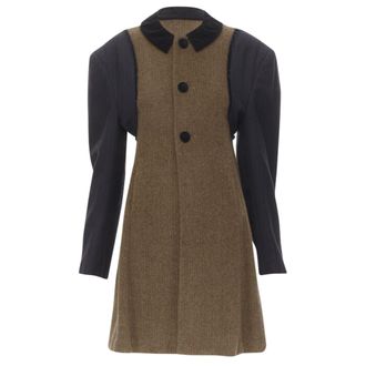 Comme Des Gar&ccedil;ons Comme Des Garcons herringbone reconstructed sleeve coat