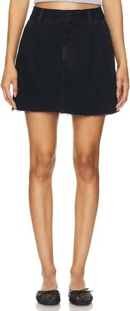 A Gold E Becker Denim Skirt In Crushed