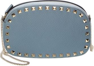 Valentino Rockstud Mini Grainy Leather Crossbody