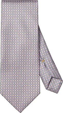 Eton Chain Pattern Silk Tie in Medium Pink at Nordstrom