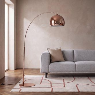 Maisons du monde L&aacute;mpara de pie de metal cobrizo Alt. 195 cm