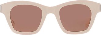 Saint Laurent Brown Square Unisex Sunglasses SL 592 004 47
