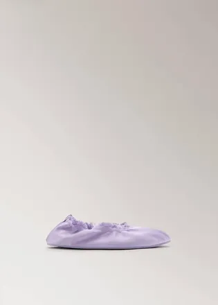 Mango Ballerine raso gomma lilla - Donna - 36 - MANGO
