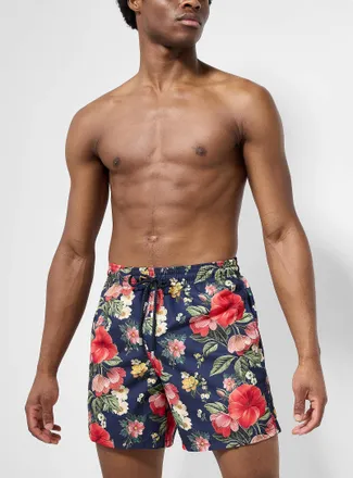 Vilebrequin Woodland flower and strawberry swim trunk