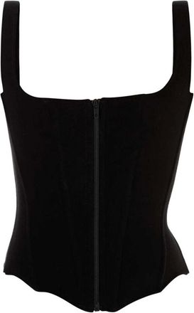 Balenciaga Sleeveless Tops, female, Black, Size: XS Stretch Corset Top