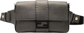 Fendi Pre-owned Baguette - Dames - Vintage Heuptassen - Grijs - ONE Size - Leer - Vintage