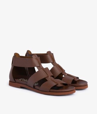 Pedro Garcia Anatomical fisherman sandal in brown leather | Jesica | Spring Summer 26 |PEDRO GARCIA