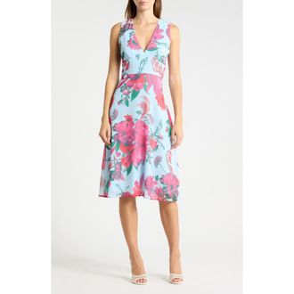 Hutch Olive Midi Dress in Icy Overgrown Garden Floral at Nordstrom Rack, Size 12