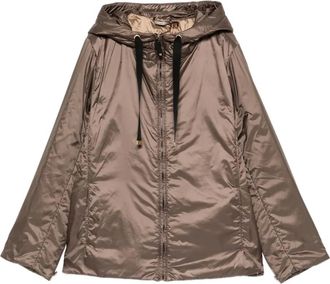 Max Mara Greenh jacket - women - Polyester/Polyester/Camel Fur/Silk - 36 - Brown