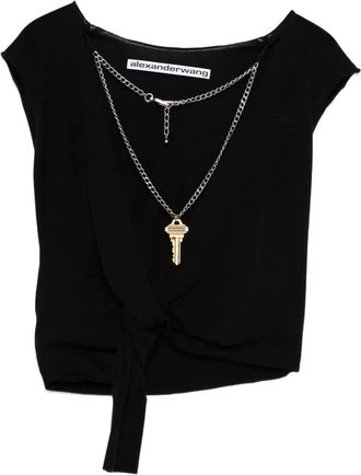 Alexander Wang Top con dettaglio chiave - Nero
