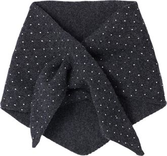Sandro Wool and cashmere scarf in Charcoal Grey at Nordstrom