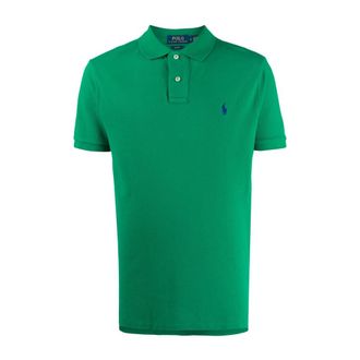Ralph Lauren Short Sleeve Knit Polo Shirt - male - Ralph Lauren - Polo Shirts - Green - 2XL - Tops