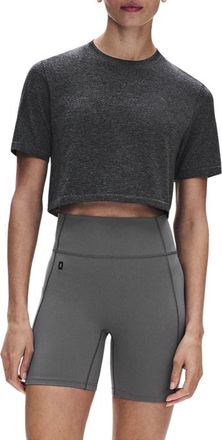 On Train Flex Crop T-Shirt in Ember Heather at Nordstrom, Size Xx-Large
