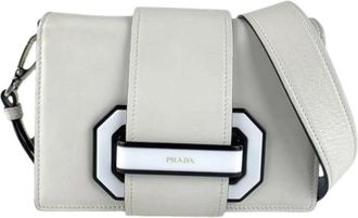 Prada Pre-owned Cross Body Bags, female, Beige, Size: ONE SIZE Pre-owned Vintage Cross Body Bag
