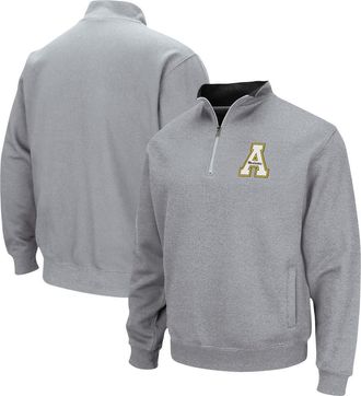 Colosseum Mens Colosseum Heathered Gray Appalachian State Mountaineers Tortugas Team Logo Quarter-Zip Jacket in Heather Gray at Nordstrom, Size Small
