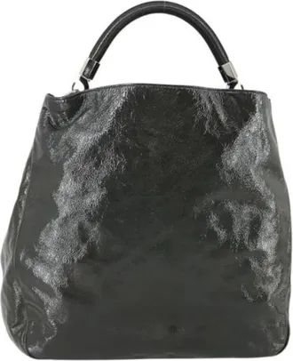 Saint Laurent Pre-owned Handbags, female, Green, Size: ONE SIZE Pre-owned Coated Canvas Handbag