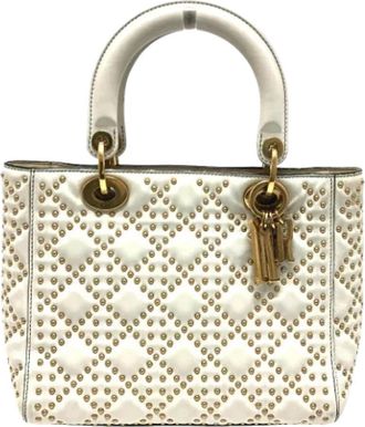 Dior Pre-owned Leather dior-bags - Dames - Vintage Handtas - Wit - ONE Size - Vintage