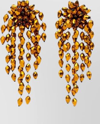 Isabel Marant beaded pendant clip earrings