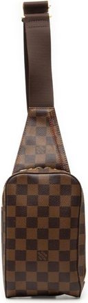 Louis Vuitton Brown Damier Canvas Pvc Leather Sling Bag (Pre-Owned)