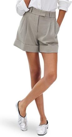 Rag & Bone Neila Stretch Wool Shorts in Light Taupe at Nordstrom, Size 14