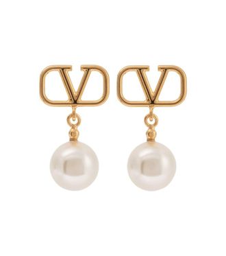 Valentino Orecchini VLogo con perle