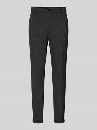Tom Tailor Denim Slim Fit Chino aus Jersey mit fixierten, gekrempelten Beinabschl&uuml;ssen in Black, Gr&ouml;&szlig;e XL