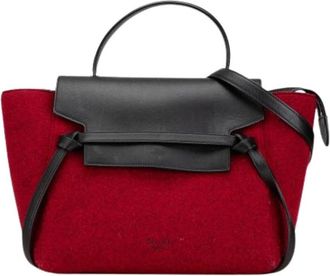Celine Pre-owned Handbags, female, Red, Size: ONE SIZE Pre-owned Mini Belt Bag