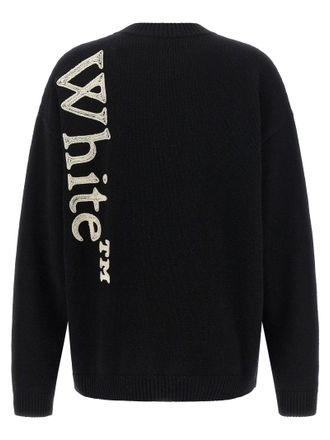 Off-white Embroidered Logo Sweater - Black