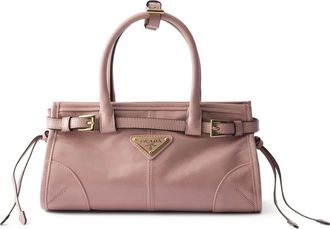Prada Borsa tote Bonnie mini in pelle - Rosa