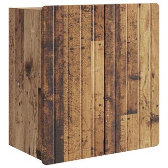 vidaXL Armario De Pared Madera Envejecida 59 X 31 X 64 Cm Vidaxl