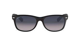 Ray-Ban Unisex New Wayfarer Classic Full Rim Sunglasses, Black (601S/78), 55 mm