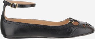 Chloé Mixed Leather Ballerina Flats