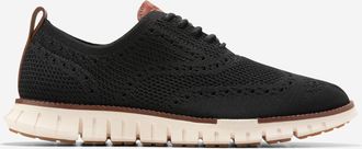 Cole Haan Mens ZER&Oslash;GRAND Remastered Stitchlite Wingtip Oxford Shoes - Black Size 10.5