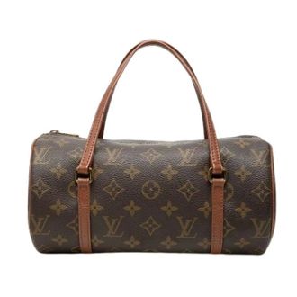 Louis Vuitton Pre-owned Papillon 26 - Dames - Pre-owned - Bruin - Maat: ONE Size Leer