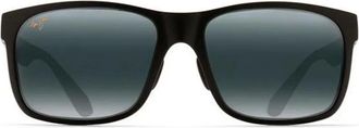 Maui Jim Occhiali da sole rettangolari - Nero