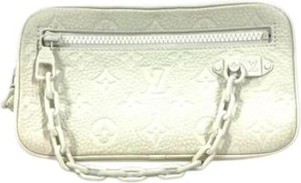 Louis Vuitton Vintage, unisex, Wit, ONE Size, Leer, Pre-owned Monogram Empreinte Clutch Bag