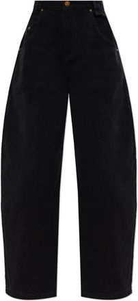 Willy Chavarria Bad Girl Jeans - Dames - Loose Fit Jeans - Zwart - W24 - Katoen - Jeans