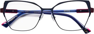 Etnia Barcelona Alexia Geometric Metal Sunglasses with Vibrant Gradient Temples
