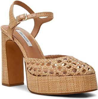 Steve Madden Lexie Womens Shoes Natural Raffia : 8.5 M