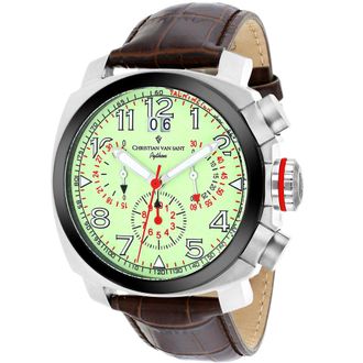 Christian Van Sant Mens Luminous dial Watch