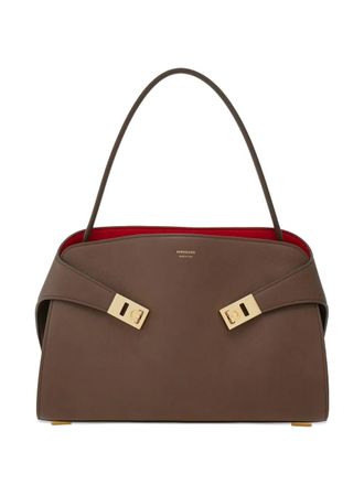 Ferragamo leather shoulder bag - Marrone