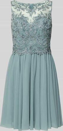 Laona Cocktailkleid mit Rundhalsaussschnitt in Schilf, Gr&ouml;&szlig;e 32