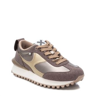 Xti Womens Lace-Up Sneakers In Rust Copper