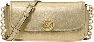 Michael Kors Nolita Flap Chain XBody - Dames - Schoudertassen - Geel - ONE Size - Polyester - Tassen