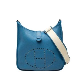 Herm&egrave;s Pre-owned Evelyne III - Dames - Pre-owned - Blauw - Maat: ONE Size Leer