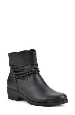 White Mountain Durbon Scrunch Bootie in Black/Smooth at Nordstrom Rack, Size 7.5