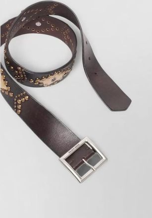 Golden Goose studded leather belt