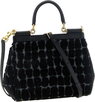 Dolce & Gabbana Sicily Top Handle Bag - Black