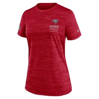 Nike Tampa Bay Buccaneers Sideline Velocity Nike Womens Dri-FIT NFL T-Shirt in Red | 03EY6DL8B-7VD