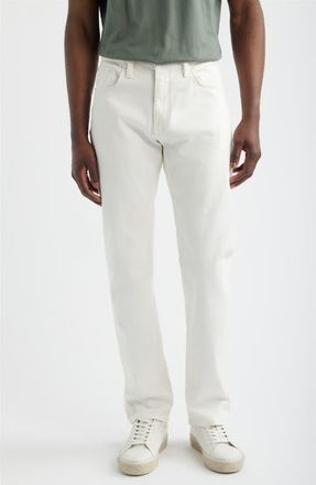 Mavi Marcus Slim Straight Leg Jeans in Off White Classic Blue at Nordstrom, Size 31 X 32